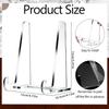 Clear Acrylics Easel Stand 5.9Inch Acrylics Display Stand for Decorative Plate Picture Frame Artwork Book Display Stand