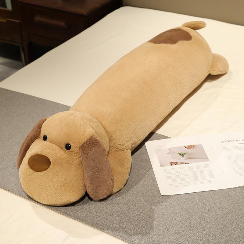 Soft Big Ear Dog Plush Pillow Stuffed Cute Puppy Baby Appease Doll Sofa Chair Cushion Home Decoration Huggable Pillow Gift