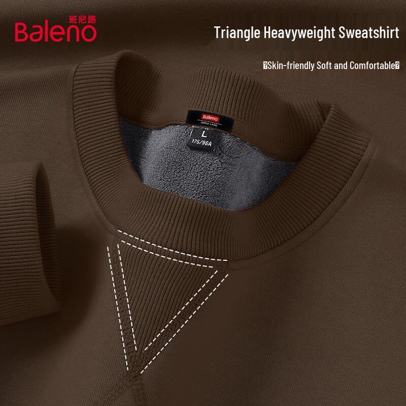 

Baleno Men s Heavyweight Fleece-lined Round Neck Sweatshirt XL