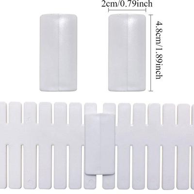 10 Stück Schubladen-Trennzubehör DIY Kombinations-Teiler Kreuz-Verlängerung Schnalle Befestigungsclip Socken Make-up Schrank Organizer