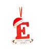 Wooden Eyecatching Customizable Letter Christmas Ornament For Festive Car Decor