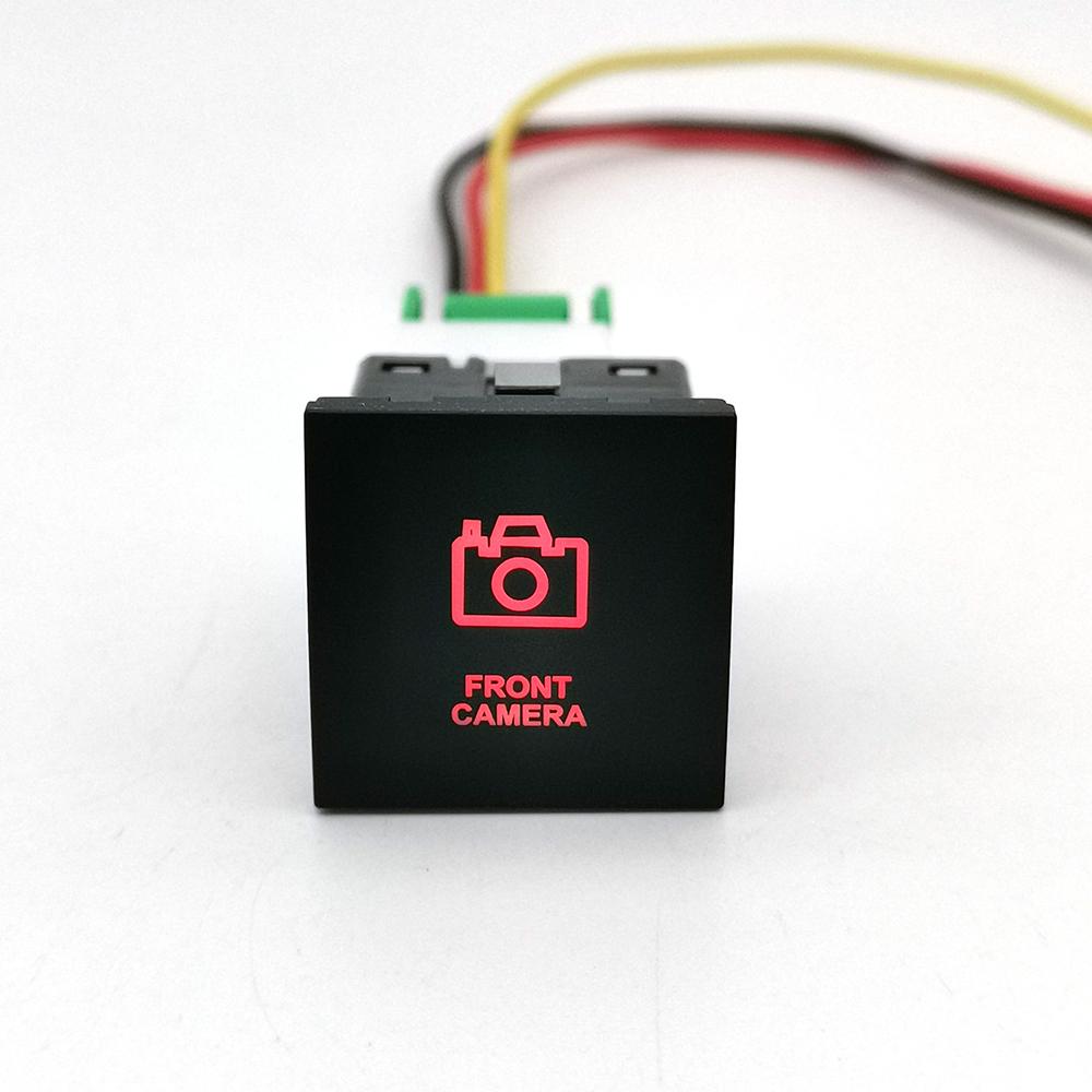 1PC DC12V Car LED DRL Camera Power ON off Fog Light Switch Button with wire For Golf 6 Jetta MK6 Scirocco Touran 2006 - 2012