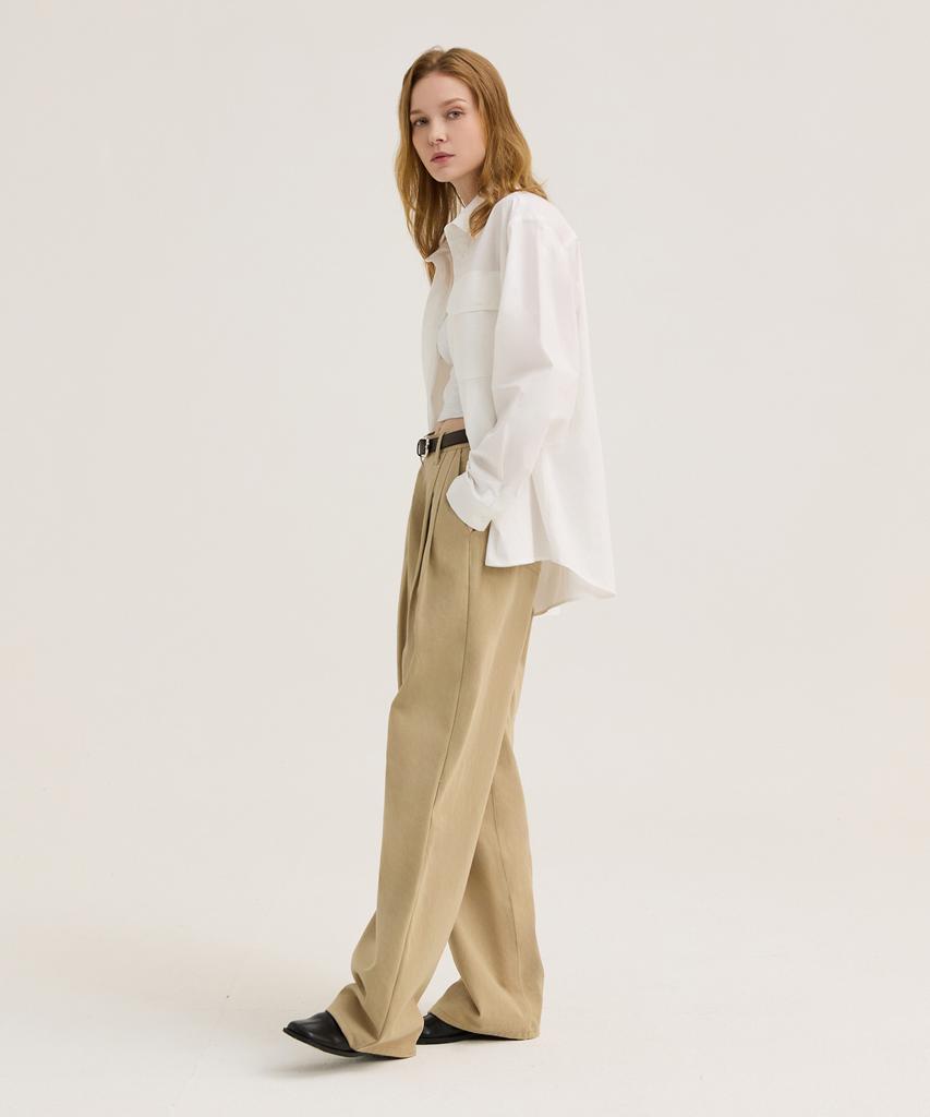 WAARFORWOMAN Ws-05 Pocket Loose Shirt_Ivory