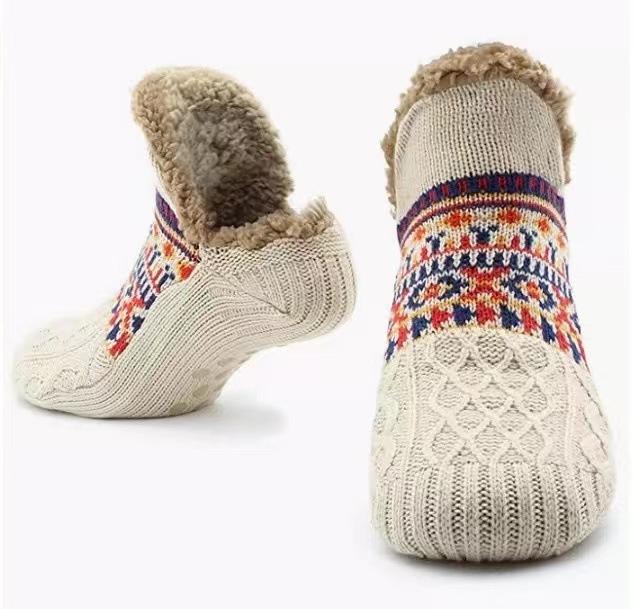 Fall Winter Warm Floor Socks Indoor Home Slippers Socks Women Men Socks Snow Socks Sleep Carpet Socks Non-slip Yoga Socks