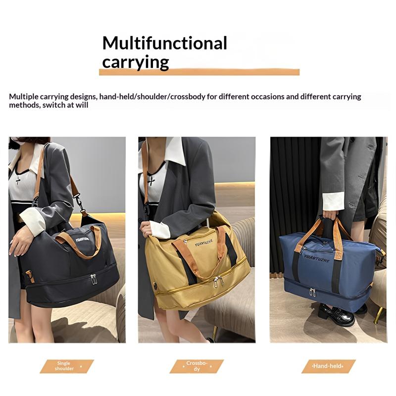 Unisex Sports Handbag Fitness Bag Expandable Travel Bag With Large Capacity Perfect For Gym Weekend Trips Versatile