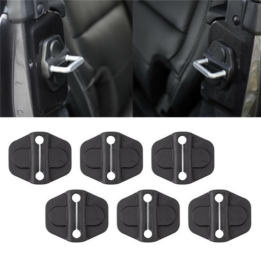 Door Lock Cover Screw Protector Trim For Jeep Wrangler JL JT Willys 2018-2021