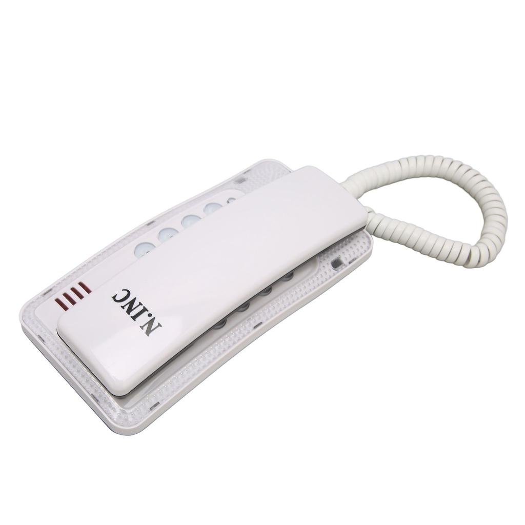 Wall Mounted Wired Telephone Rebroadcast Waterproof Dustproof Retro Wall Phone with Handset for Home Hotel Bank