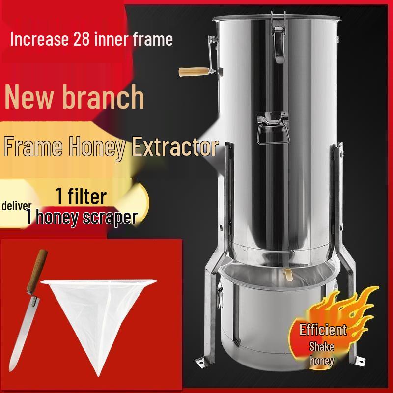 Thickened Stainless Steel Honey Extractor & Spinner Set for Beekeeping