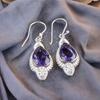 Iolite Gemstone 925 Sterling Silver Jewelry Handmade Earrings 1.80" Gift For Her EE-42-7