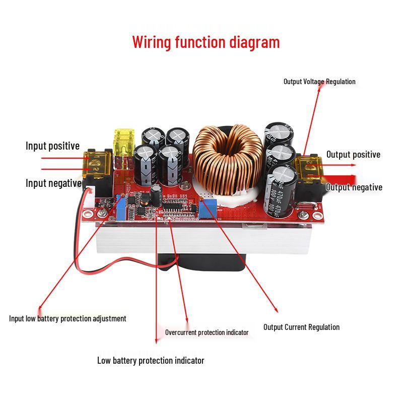 DC1 Einstellbares 200W Hochleistungs Synchroner Abwärtswandler Modul