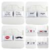 Couple 1 Pair Lovers Home Decor Pillow Case Sofa Waist Throw Cushion Cover