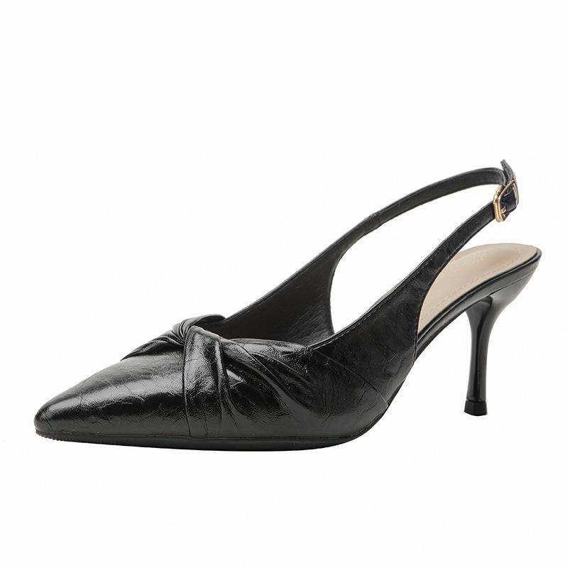 

Туфли-лодочки с острым носком, на тонком высоком каблуке, женские, с темпераментом, с сумкой на носке, сандалии, женские новые модели 41