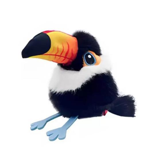 Yousheng 2Pcs Imitation Bird Toy Realistic Birdsong Cat Toy with Flapping Wings Rechargeable Touch Activated Interactive Chirping Plush Bird Toy