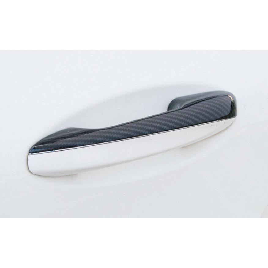 Outside Door Handle Cover Trim For Mercedes-Benz GLC 2016- ABS Carbon Fiber