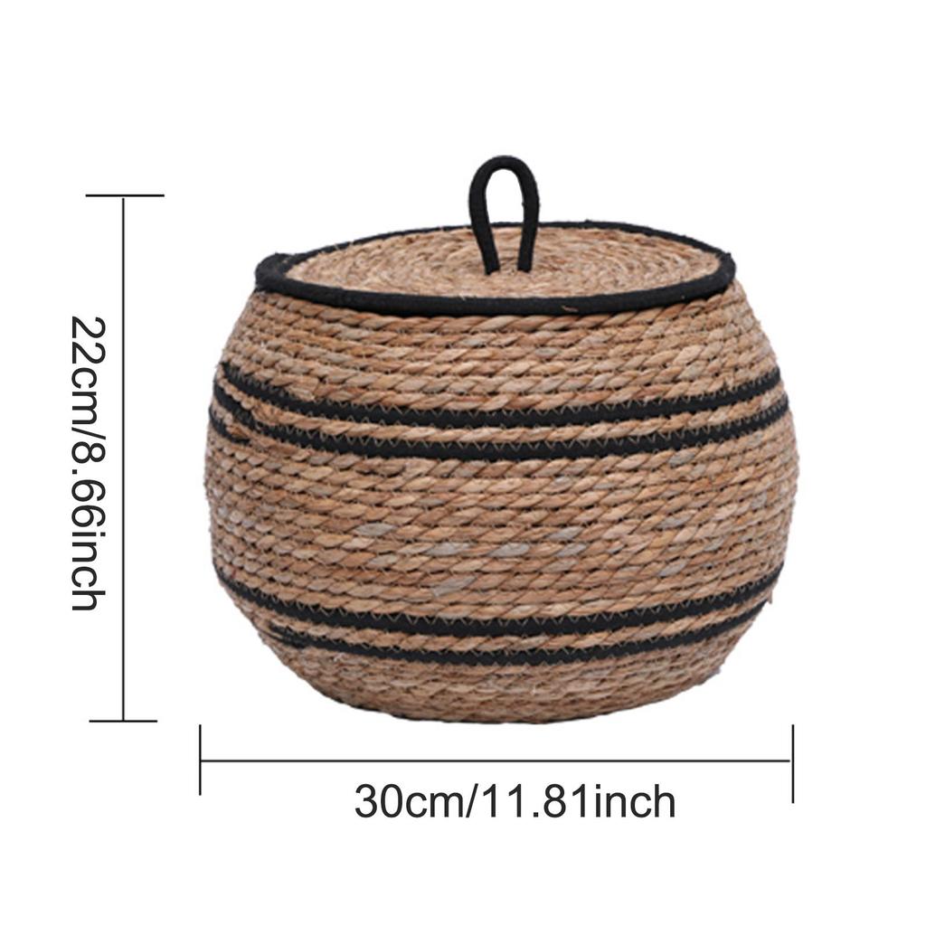 Woven Planter Basket Decorative Storage Basket for Porch Farmhouse Office
