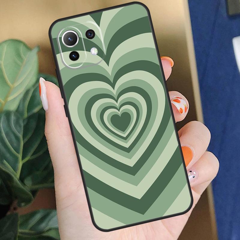 

Шалфейно-зеленый Чехол-сердечко Кофе Латте для Xiaomi 17 Pro Max 14 15 Ultra 13T 14T 15T Pro POCO F8 F7 F5 F6 X5 X6 X7 Pro Чехол POCO F6 Pro