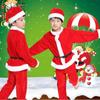 Long Sleeve Santa Claus Dresses Shawl Princess Dresses New Christmas Performance Clothing