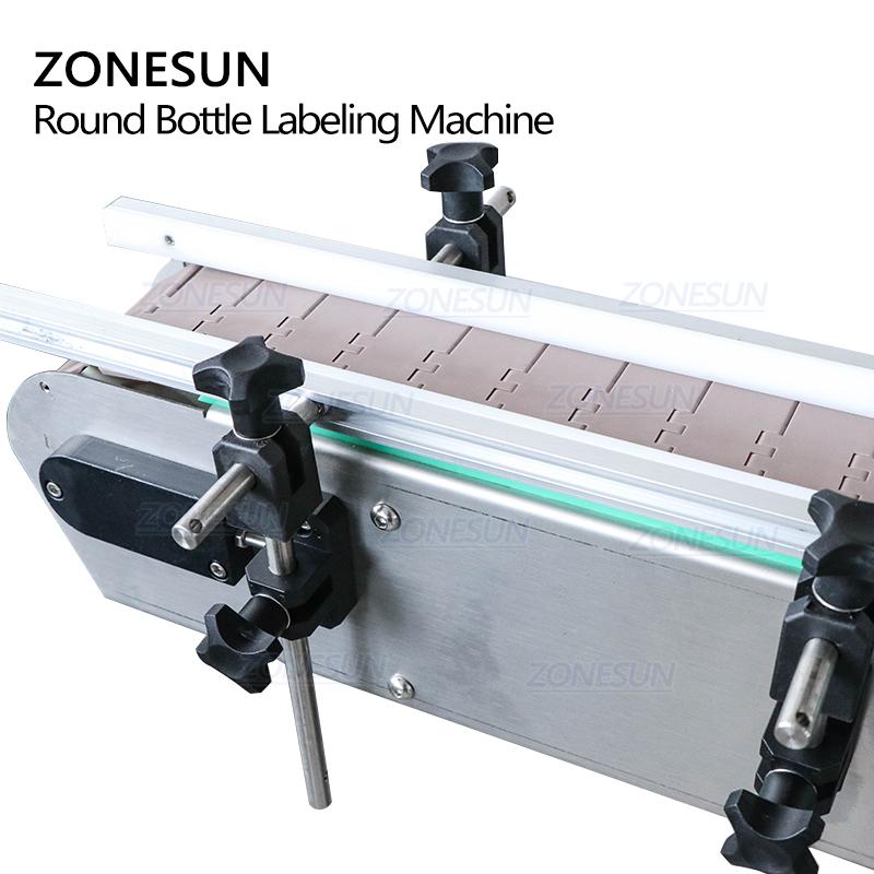 ZONESUN Automatic Round Bottle Labeling Machine Labeling Sticker Machine  Vial Glass Jar Tabletop Can Sticker ZS-TB200