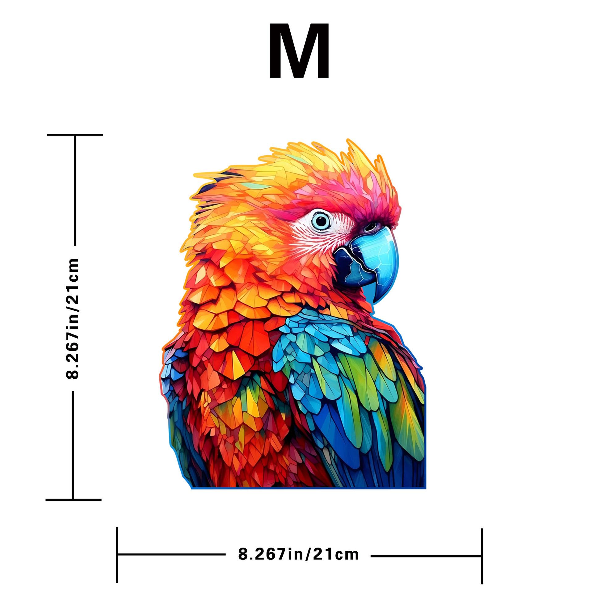 

Parrot Puzzle Wooden Special-Shaped Splicing Toy Gift Original Piggy Bank Decompression Puzzle