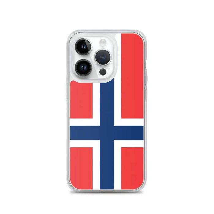 Coque iPhone - Drapeau île Bouvet - iPhone 14 Pro - Souple - Multicolore - Moderní design