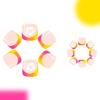 24pcs Designs False Toe Nail Glossy Short Square Fake Toenails Full Cover Glues On Fake Toe Nail Press On Toenails