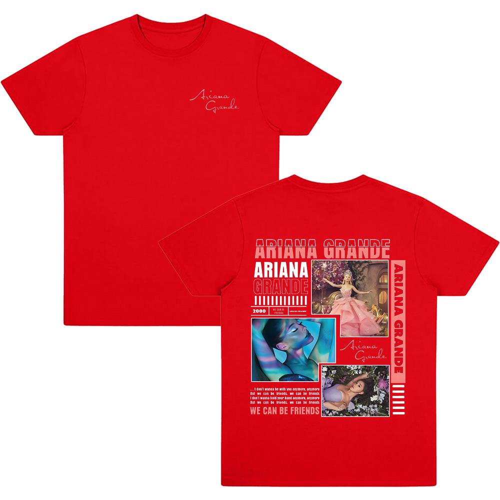 

Ariana Grande Album Graphic T Shirts Glinda The Good Wicked Comfort T-shirts Men Women Harajuku Fashion Clothing Cotton Soft Tee XS красный