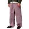 Carhartt WIP Solid Color Loose Fit Zip Casual Pants Men bottoms I03480933I4J