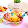 Hayvan Mama Çubukları Çocuklar İçin Mini Çatal Sevimli Meyve Çatalı Bento Kutusu Bento Aksesuarları Yiyecek Süsleme Çatalı Çocuklar İçin Yiyecek Çubukları