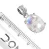 925 Sterling Silber Anhänger Damen Edelstein Handgefertigter Schmuck Muttertagsgeschenk Malachit Mondstein Rosenquarz Roter Stein Rauchtopas Tigerauge Vintage