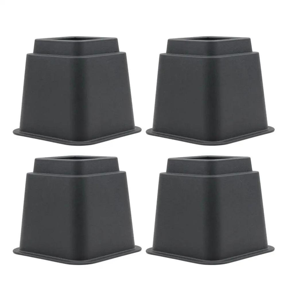 4Pcs Shock-Absorbing Bed Foot Pads Heavy Duty Table Lifters Stable Furniture Leg Risers  Chair Legs