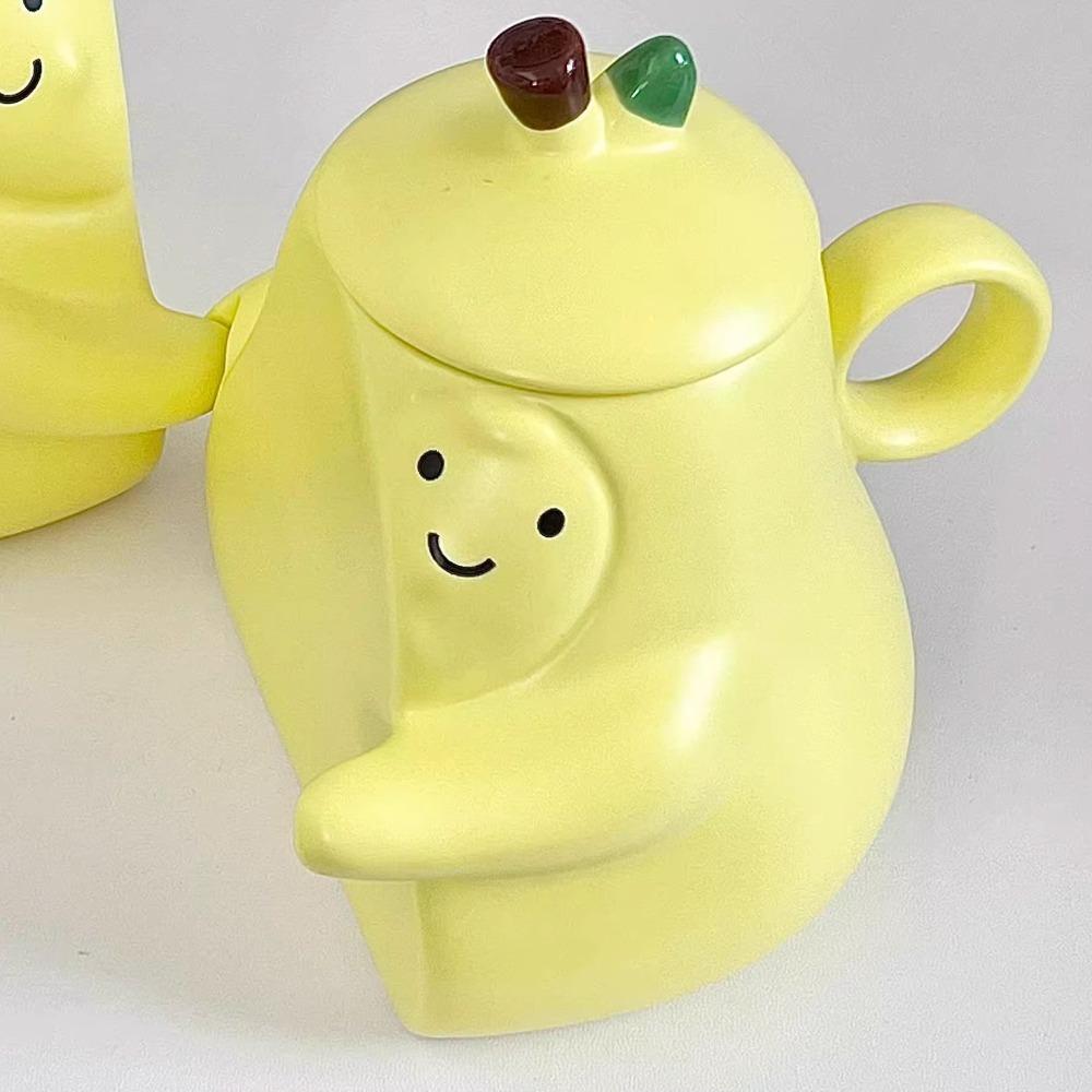 Cani drăguțe și amuzante pentru cuplu, un set de cadouri de ziua de naștere, niciodată despărțite, îmbrățișare de pere, cană ceramică pere, cutie cadou pentru fete.