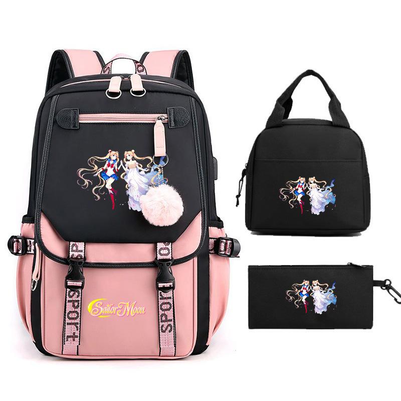 Sailor Moon Cartoon Elementary School Bag Lightweight Junior High School Backpack Women's Large Capacity Travel Bag