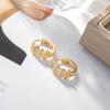 Retro Zirkonia Ohrstecker - Elegante Koreanisch Inspirierte Stecker für Damen