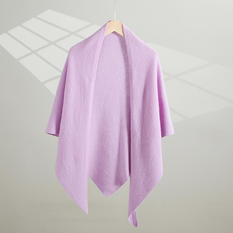 Women's High-End 100% Wool Cheongsam Shawl: Warm Sleeveless Cardigan & Versatile Triangle Scarf for Spring, Autumn, Winter