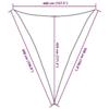 VidaXL Voile d'ombrage 160 g/m² triangulaire bleu 4x5x5 m PEHD, voile de soleil, voile d’ombrage, store de patio, voile de 311536