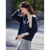 Xin Fei Yu Women's Loose Fit Lace Trim Casual Sweatshirt