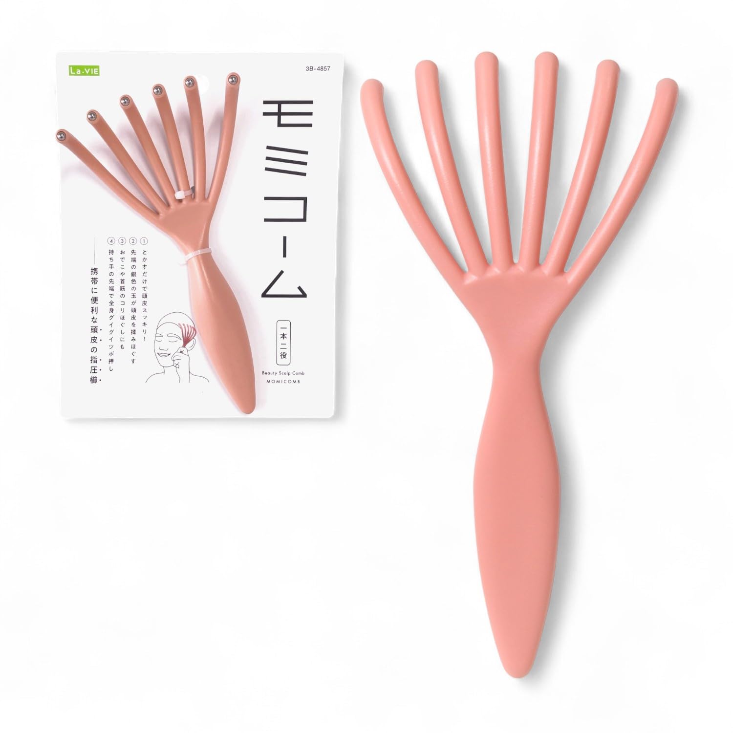 

La-VIE Fir Comb for Scalp Care, Gua Sha Massage, Head Spa, and Fascia (3B-4857) [Genuine Manufacturer Product]