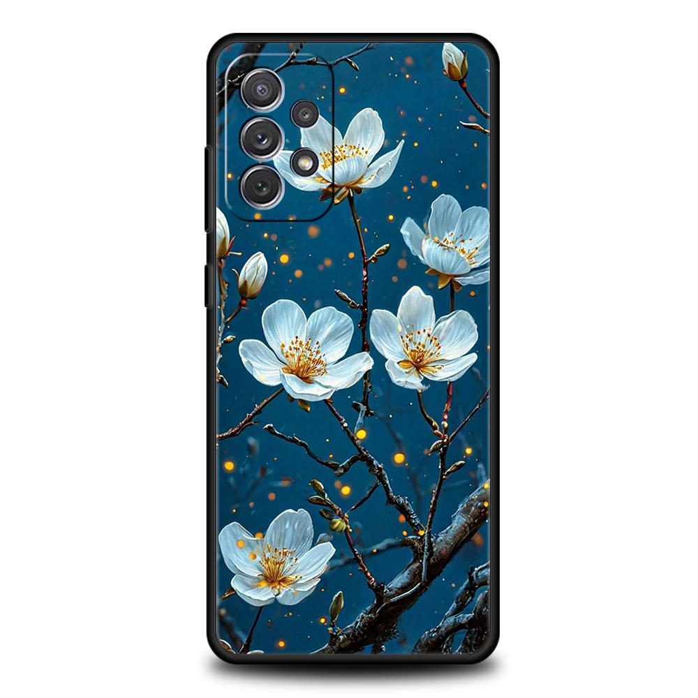 Oil Painting Of Flowers Phone Case For Samsung Galaxy A15 A13 A35 A55 A51 A71 A41 A31 A21S A03S A05 A23 A25 A33 A53 A73 5G Cover