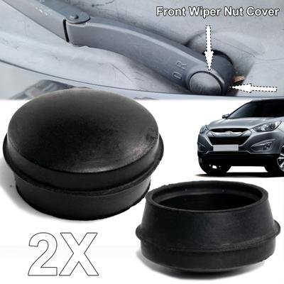 2 tapas de tuerca para brazo de limpiaparabrisas delantero de coche 98380-4H050 para Hyundai Kia i20 i30 i40 ix55 Tucson ix35 Santa Fe Sonata Window