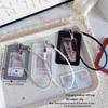 Portable PU Leather Card Holder Dual-Slot With Hand Wrist Strap Card Case Photocard Holder Access Control Card