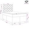 Box Spring Bed with Mattress Black 120 X 190 Cm Velvet