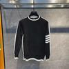 Men's Trendy Striped Slim Fit Long-Sleeve Sweater