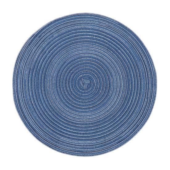 Round Braided Placemats Heat-Resistant Placemats for Dining Tables Stain-Proof 15 inch Non Slip Kitchen Table Place Mats Natural Farmhouse Decor