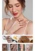 Heart Series 18K Gold-Plated Titanium Steel Necklace - Elegant, Colorfast, Simple & Chic Clavicle Chain
