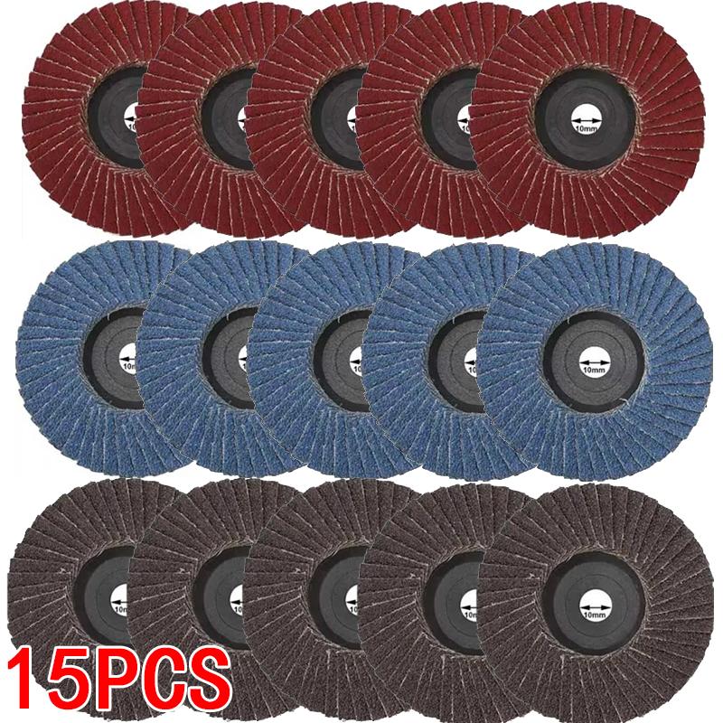 3-15pcs 75mm 3 Inch Flap Discs  Abrasive Sanding Wheels for Angle Grinder Metal Wood Polishing Tools Accessories Disc Block Pad