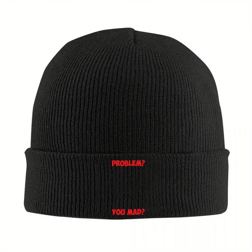 New New U Mad Bro Problem Troll Rage Face Comic Meme Trollfac Knitted Hat For Women Unisex Beanie Winter Hat Crochet Caps