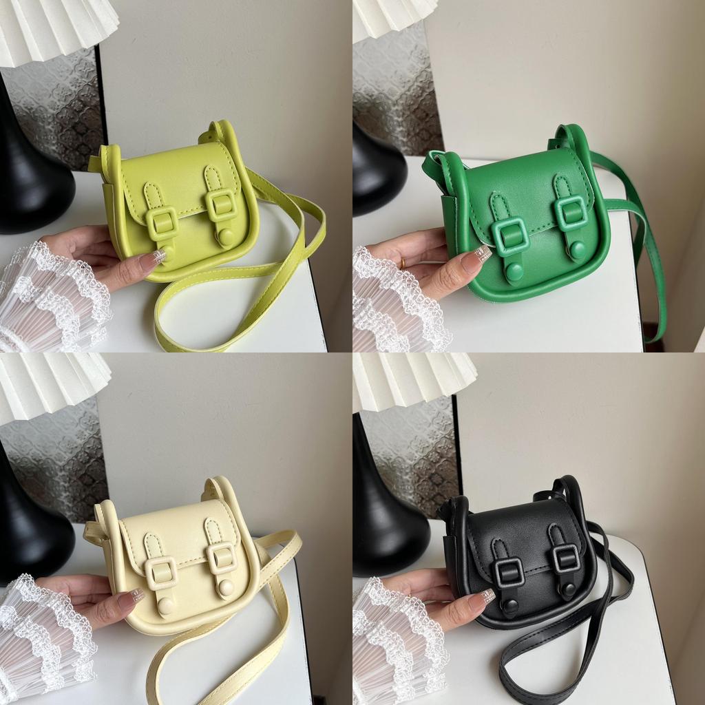Vintage Style Small Pu Crossbody Bag With Top Magnetic Flap For Girls