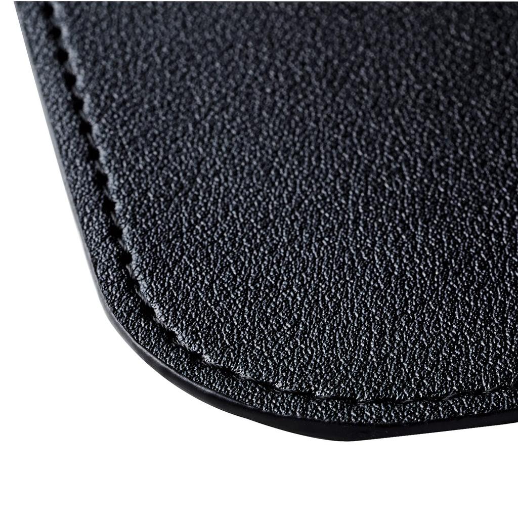 ELECOM Desk Mat Mouse 800mm X 400mm X Expandable for Larger Desk Interior Black Pad, (W) (D) 1.8mm (H), Leather, Use, Organization, Style, MP-DM03BK
