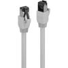 Lindy - Patch Cable - RJ-45 (M) RJ-45 (M) - 1.0m - SFTP, PiMF - CAT 8.1 - Geschirmt, Ohne Haken - Grau () - 47432