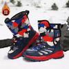 Winter new men's and women's high-top children's shoes export children's velvet warm waterproof and non-slip snow boots cotton shoes